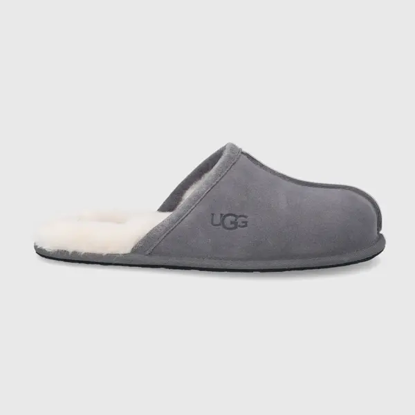 Vlněné pantofle UGG Scuff šedá barva, 1101111-DGRY
