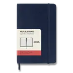 Diář Moleskine 2026 - měkké desky S, denní, modrý