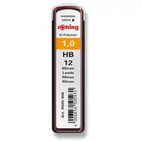 Tuhy Rotring, 12 ks - 1,0 mm, HB