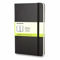 Zápisník Moleskine - tvrdé desky, L, čistý - černý
