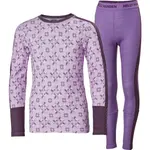 Helly Hansen GRAPHIC LIFA MERINO Juniorský funkční set, fialová, velikost 16Y
