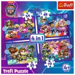 Trefl Puzzle 4v1 - Hrdinové zachraňují / Viacom PAW PATROL: THE MIGHTY MOVIE 2023