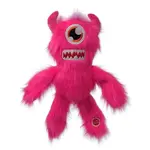 Hračka Dog Fantasy Monsters strašidlo pískací jednooké chlupaté růžové 35cm