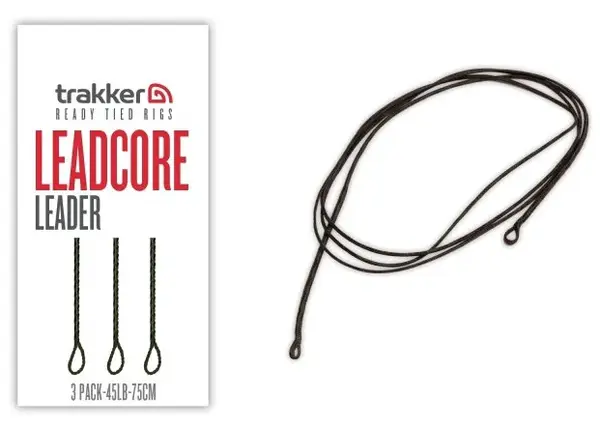 Trakker montáž leadcore leader 75 cm 45 lb 3 ks