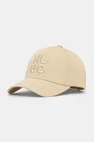 Bavlněná baseballová čepice HUGO Jude-Stacked