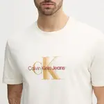 Bavlněné tričko Calvin Klein Jeans béžová barva, s potiskem, J30J327471