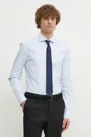 Košile BOSS pánská, modrá barva, slim, s klasickým límcem, 50533433