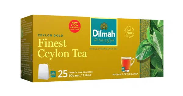 Dilmah Černý čaj Ceylon Gold nálevové sáčky 25x2 g