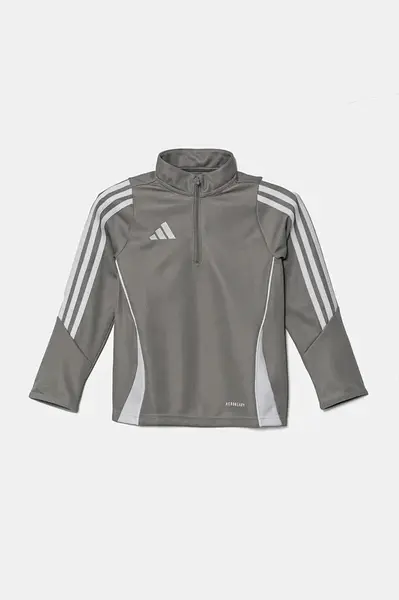 Dětská mikina adidas Performance šedá barva, s aplikací, IR9363