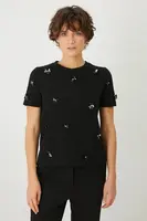 Bavlněné tričko Medicine černá barva