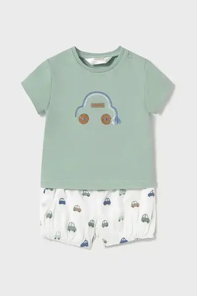 Dětská bavlněná souprava Mayoral Newborn tyrkysová barva, 1204