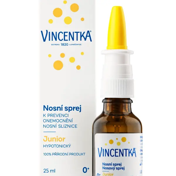 Vincentka Nosní sprej Junior hypotonický 25 ml
