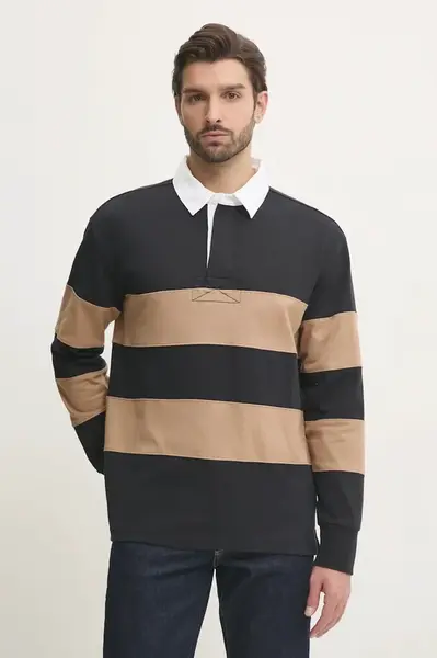 Bavlněné tričko s dlouhým rukávem Gant