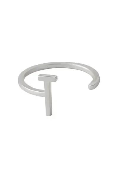 Stříbrný prsten Design Letters