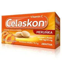 Celaskon Meruňka vitamín C 100 mg 60 tablet