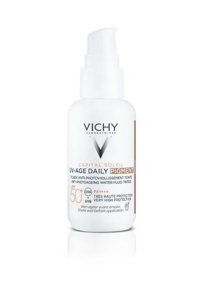 Vichy Capital Soleil UV-AGE Daily Tónovaný fluid SPF50+ Medium 40 ml
