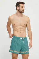 Plavkové šortky Abercrombie & Fitch zelená barva
