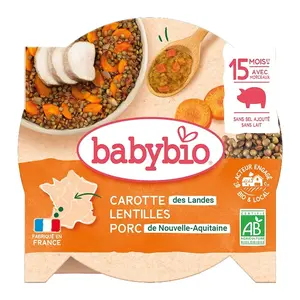 Babybio Vepřové maso s čočkou 260 g