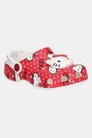 Pantofle Crocs CLASSIC HELLO KITTY RED CLOG červená barva, 210576