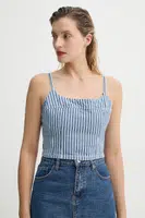 Džínový top Levi's JADINE DENIM CAMI TANK béžová barva, 001SD