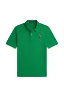 Dětská bavlněná polokošile Polo Ralph Lauren zelená barva, 323952585001