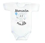 Baby Nellys Body kr. rukáv s vtipným textem, Maminčin mazlík, vel. 80