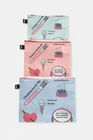 Sada taštiček LOQI Giulia Hartz 3-pack