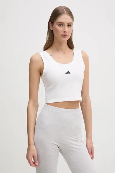 Top adidas Essentials dámský, bílá barva, JD0545