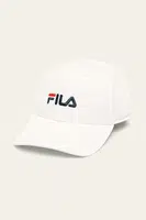 Čepice Fila bílá barva, s aplikací