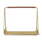 Koš na dřevo ferm LIVING Port Wood Basket žlutá barva