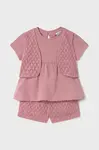 Dětské tričko a šortky Mayoral růžová barva, 1239