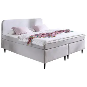Boxxx POSTEL BOXSPRING, 140/200 cm, světle šedá