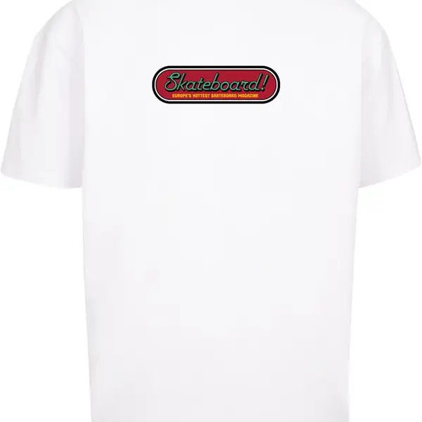 Pánské tričko The Skateboard Magazin Cover No 11 Oversize bílé