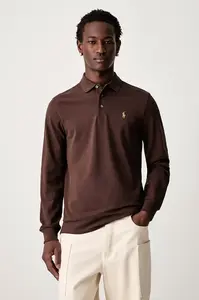 Polo Ralph Lauren  tričko s dlouhým rukávem pánské bavlněné s elastanem