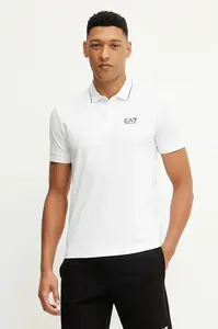 EA7 Emporio Armani polo tričko pánske bavlnené s elastanom