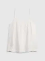 GAP Dětský bavlněný top na ramínka - Holky