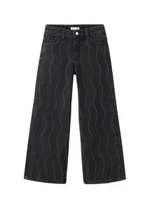 MANGO KIDS Džínsy 'WIDEO'  čierny denim