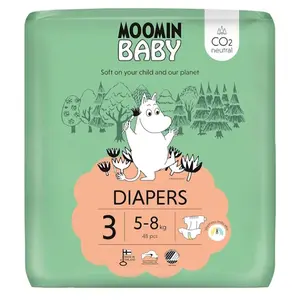 MOOMIN BABY 3 Eko pleny midi 5–8 kg 48 ks