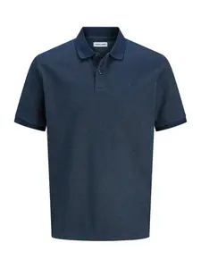 JACK & JONES Tričko 'JJEAUSTIN'  tmavomodrá / biela