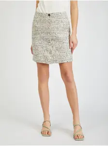 Orsay Béžová dámská tvídová sukně - Dámské