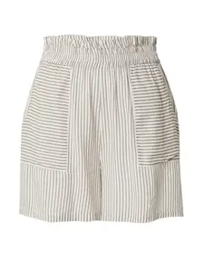 VERO MODA Nohavice 'VMBUMPY'  béžová / biela