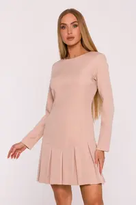 Dámske elegantné mini šaty s boxovými záhybmi