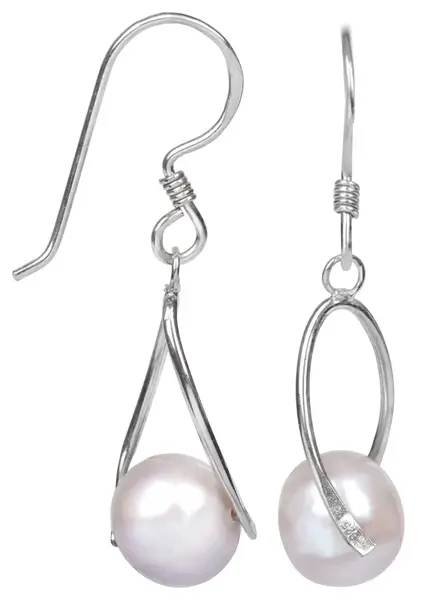 JwL Luxury Pearls Stříbrné náušnice s pravou perlou JL0110