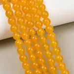 Dyed Natural White Jade Beads Strands