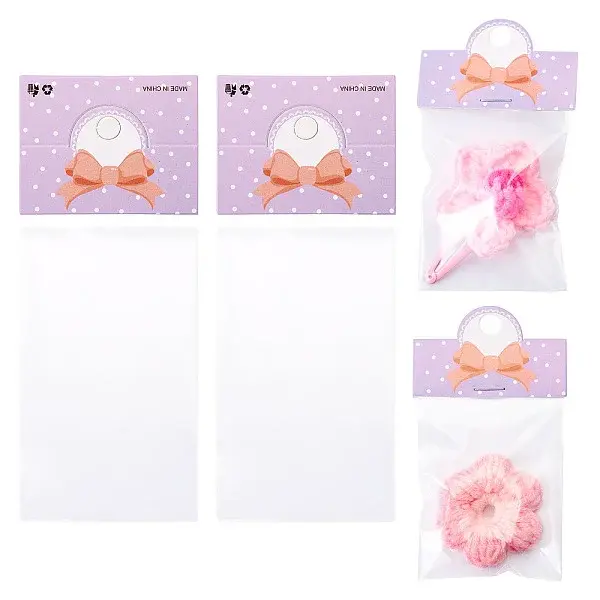 100Pcs Rectangle Polypropylene Cellophane Bags