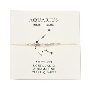 Natural Gemstone Constellation Beaded Bracelets