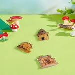 3Pcs 3 Styles Resin House Decorations