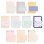 10 Sets 10 Styles Paper Envelopes & Letter Papers Set