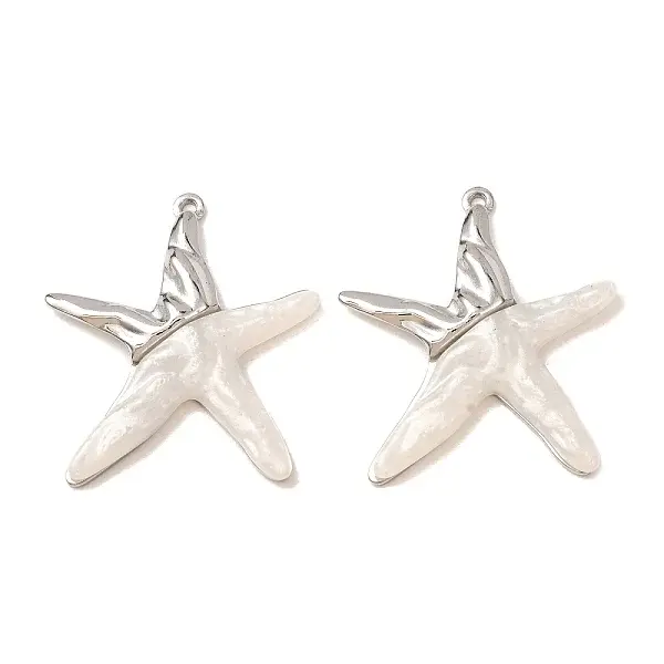 304 Stainless Steel & Resin Pendants