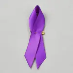 Awareness Ribbon Nylon Lapel Pin Backs for Backpack Clothes